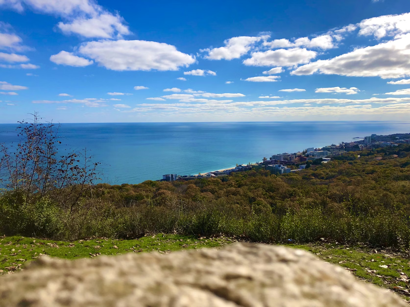 Varna Bulgaria Black Sea coastline panoramic view