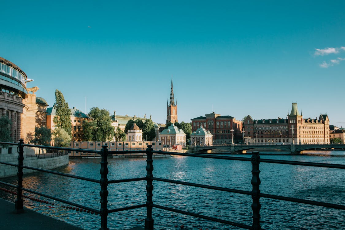 Stockholm waterfront in summer