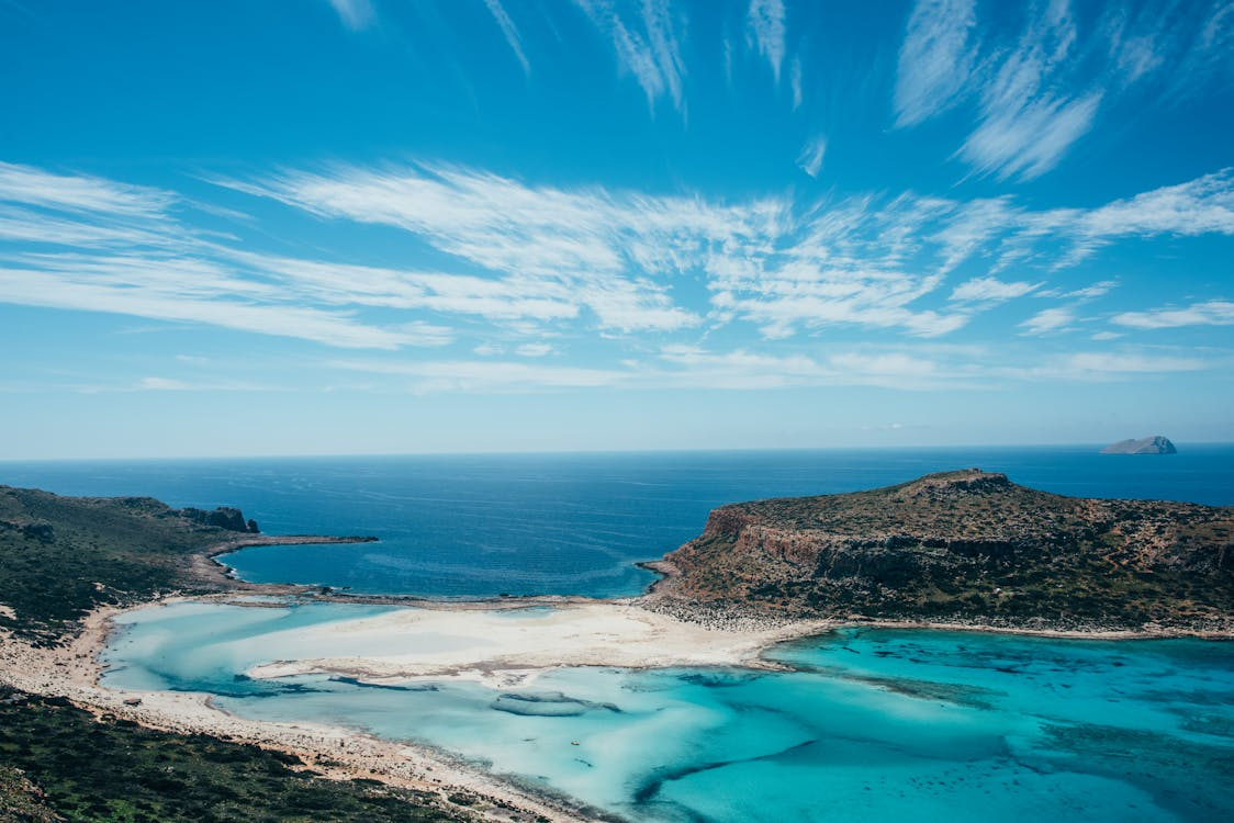 Crete Greece beach with crystal clear water